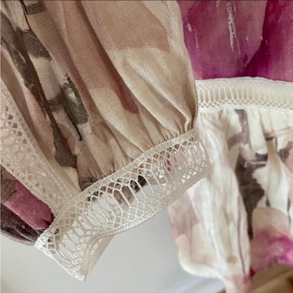 Ted Baker London Dress 4 6 Semi Formal Mini Small Linen Long Sleeve Fleurz $450 - Picture 11 of 17